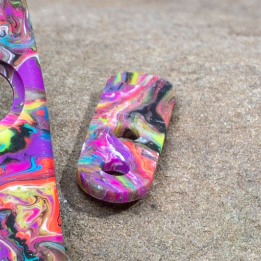 Hinderer XM - 18 3.5" Scale - Jerry Jizz Resin Smooth w/ Filler - Flaming Gorilla