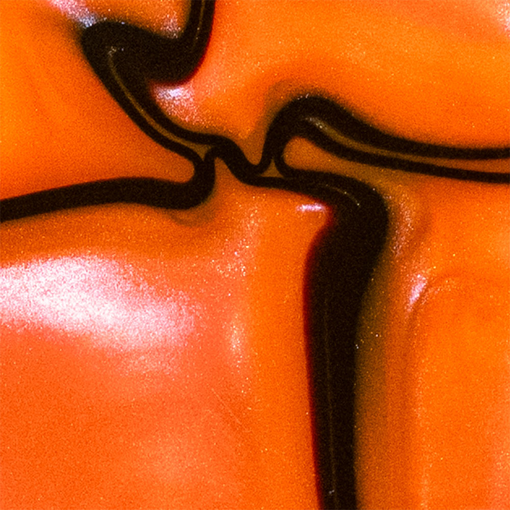 Spyderco PM2 Scales - Contoured Hazard Orange Kirinite