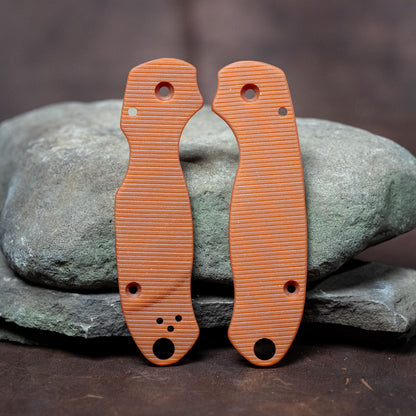 Custom Spyderco Para 3 Scales - orange