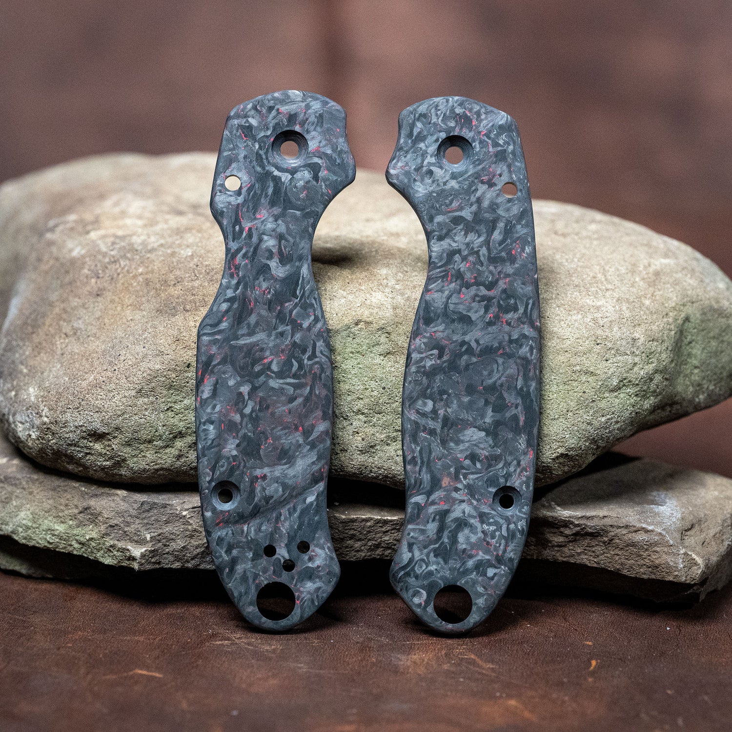 Custom Spyderco Para 3 Scales  - Carbon Fiber