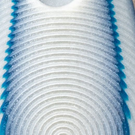 Spyderco Mule Scales - Ivory with Blue Stripe Micarta with Radar Micro Milling - Flaming Gorilla