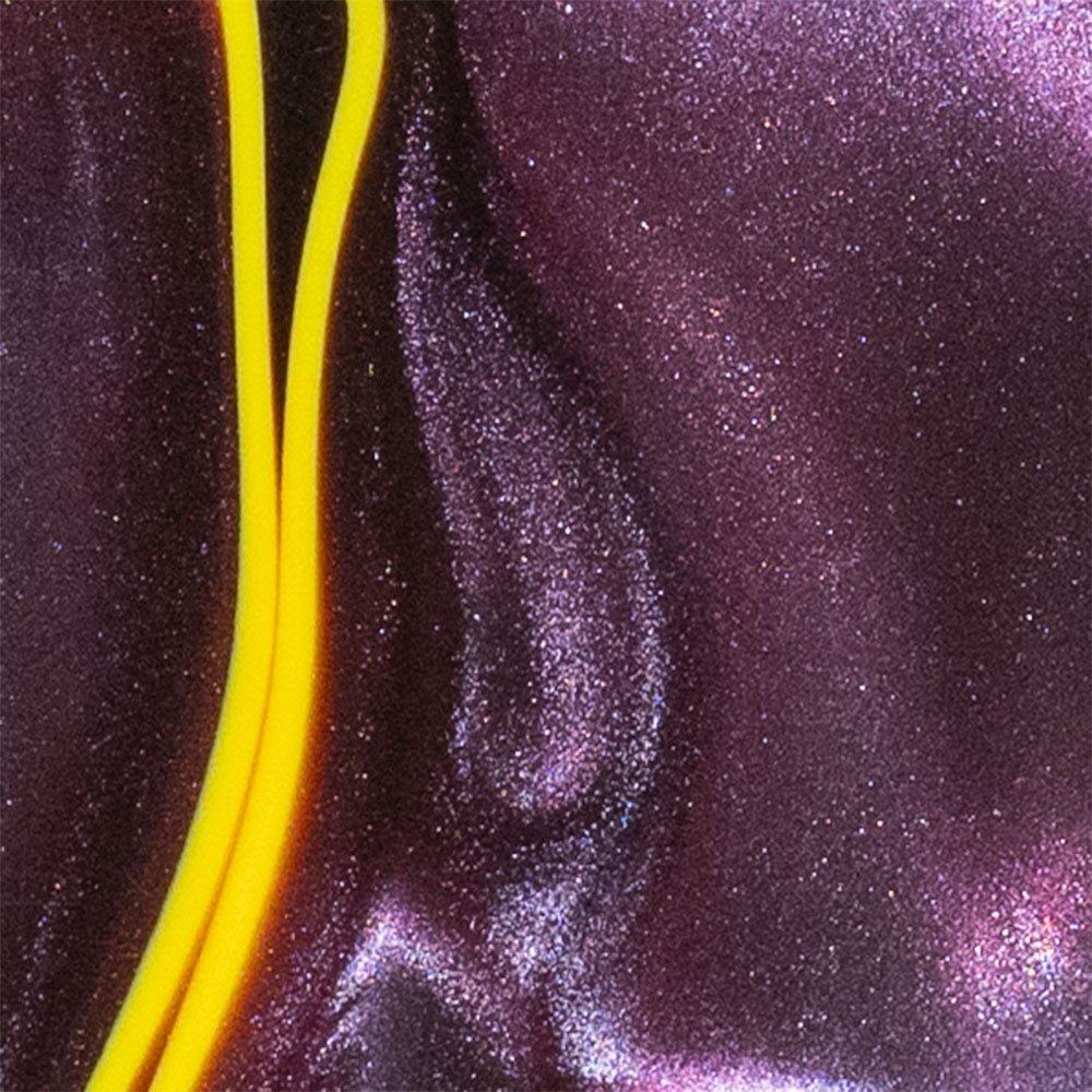 Spyderco Para 3 Scales - Contoured Ultraviolet Kirinite - Flaming Gorilla