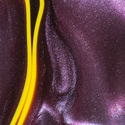 Spyderco Para 3 Scales - Contoured Ultraviolet Kirinite - Flaming Gorilla